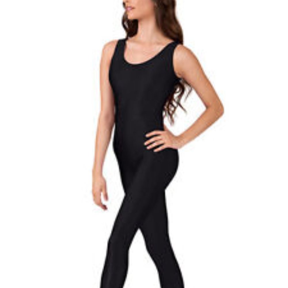 Bal Togs 1813 Black Child's Size Large (12-14) Nylon Lycra Tank Unitard